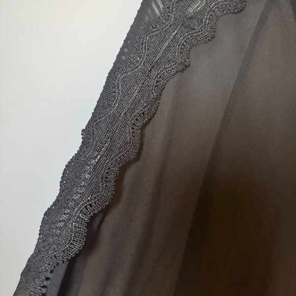 ZARA black Blouse Button Down Lace - Picture 5 of 5